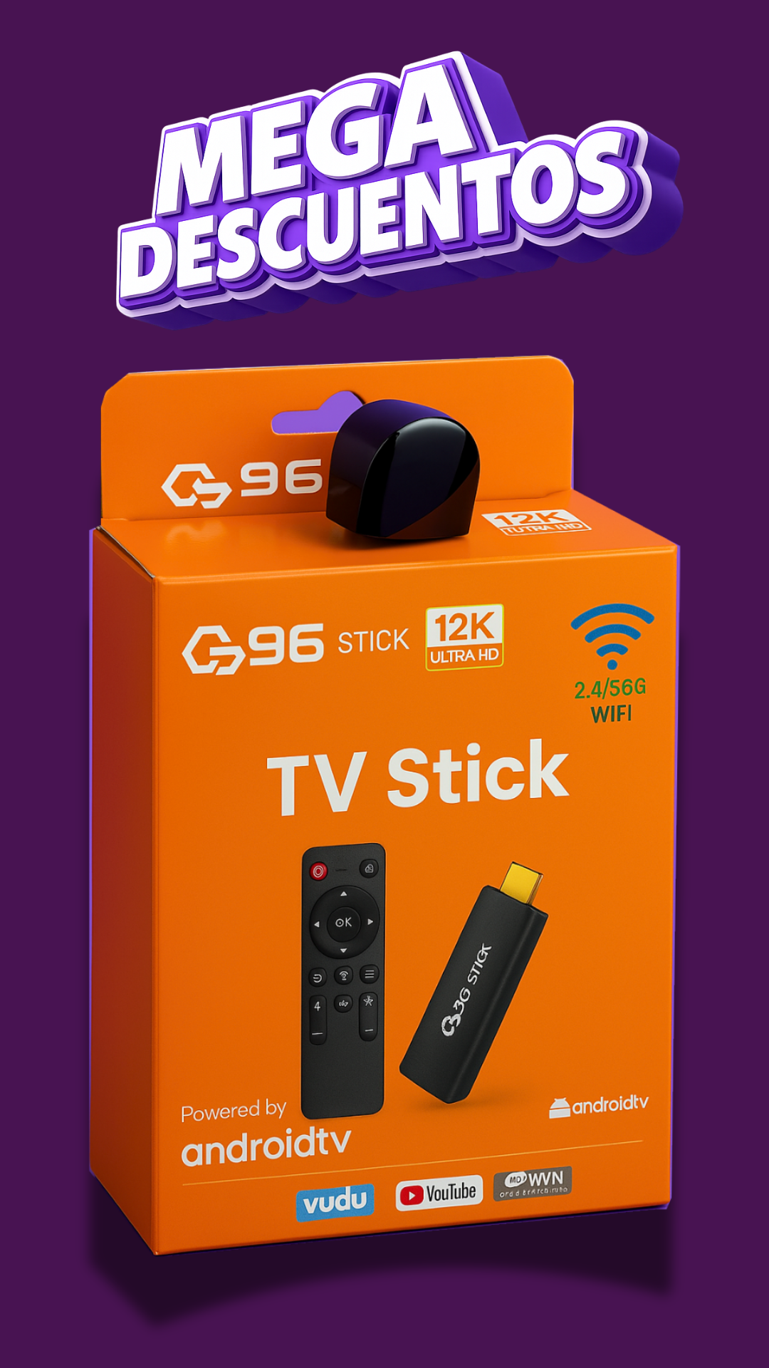 Q96 Pro Streaming 4k 16gb 2gb Ram VIR