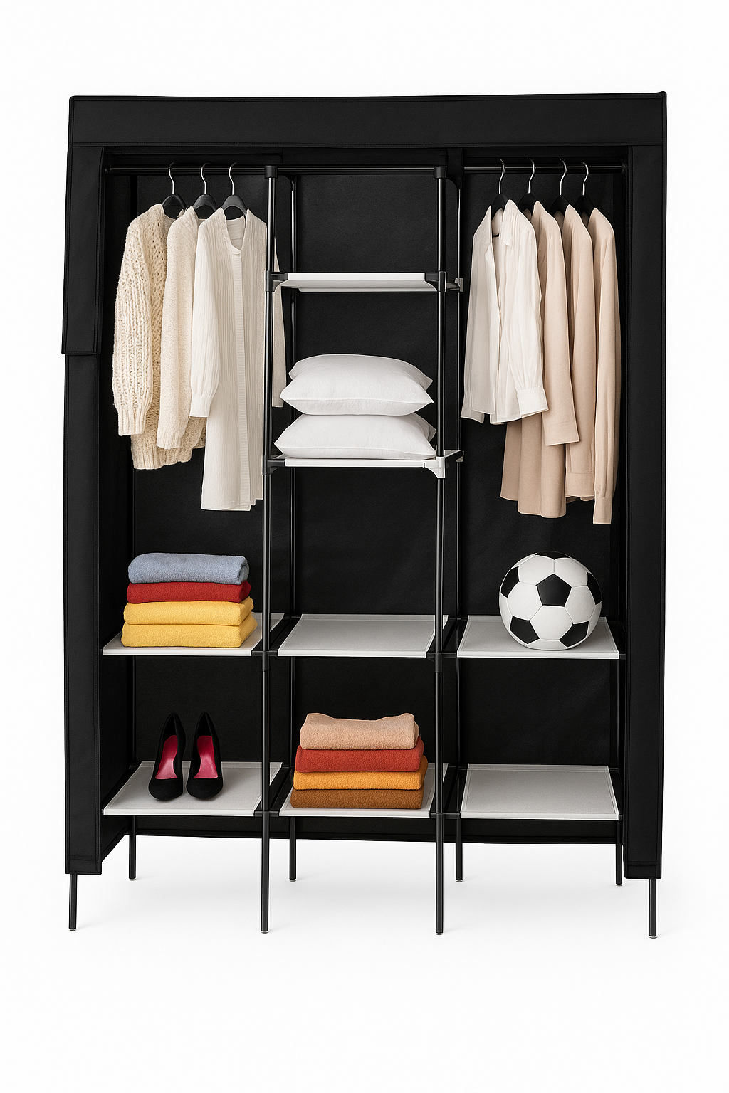 Closet Organizador De Ropa Desarmable 3 Divisiones