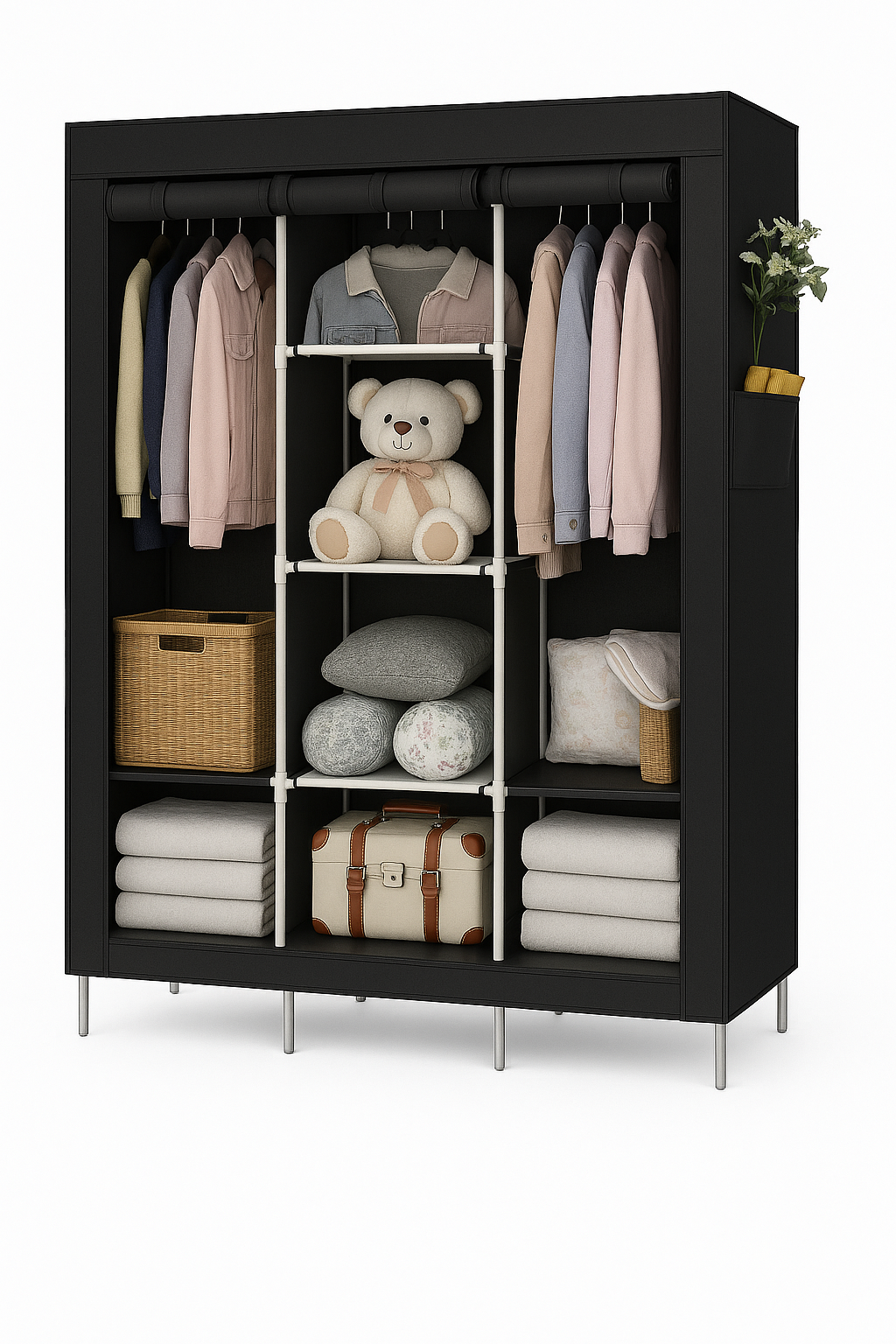 Closet Organizador De Ropa Desarmable 3 Divisiones