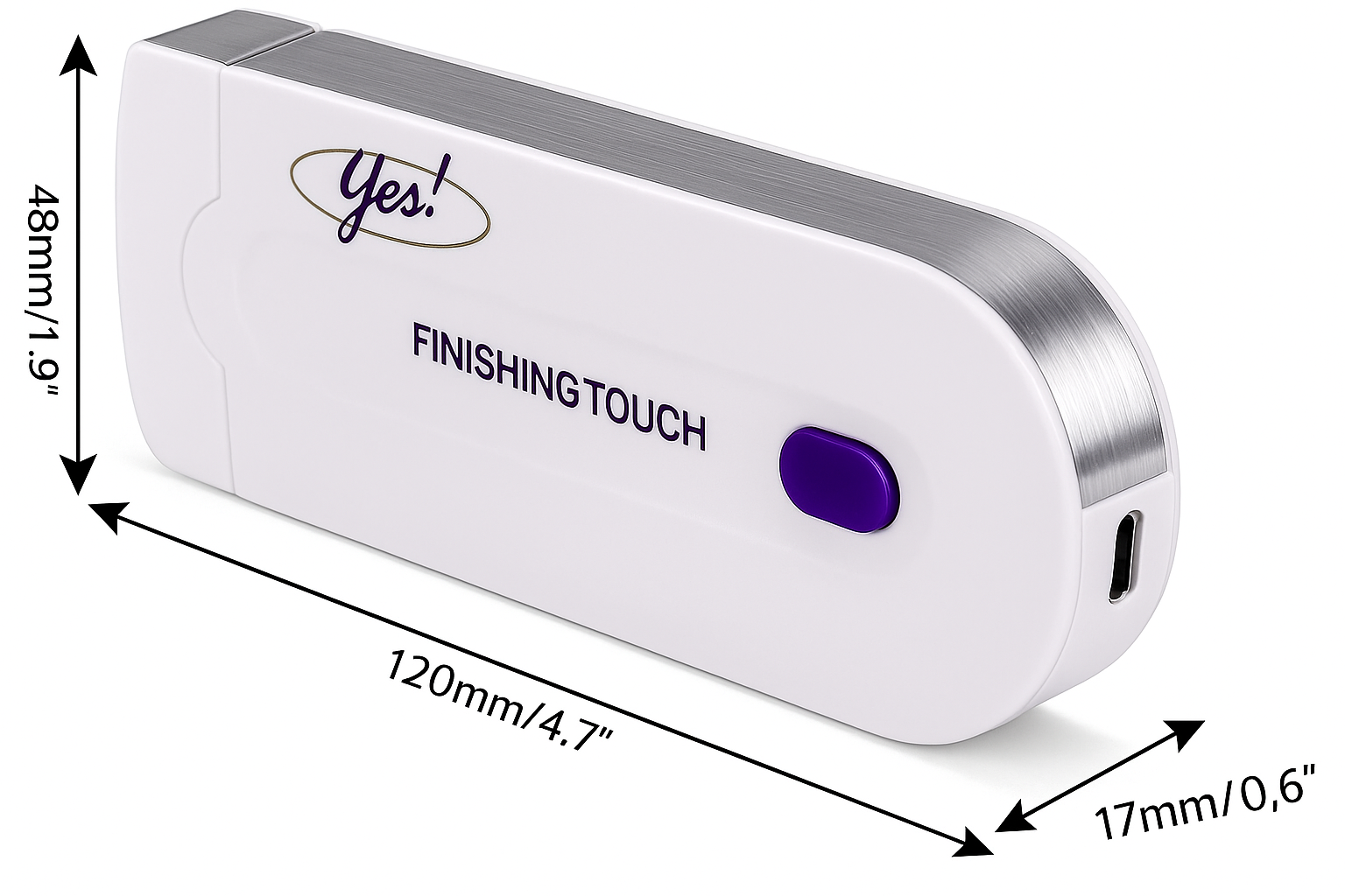 Depiladora Removedor de Vello Yes Finishing Touch Recargable