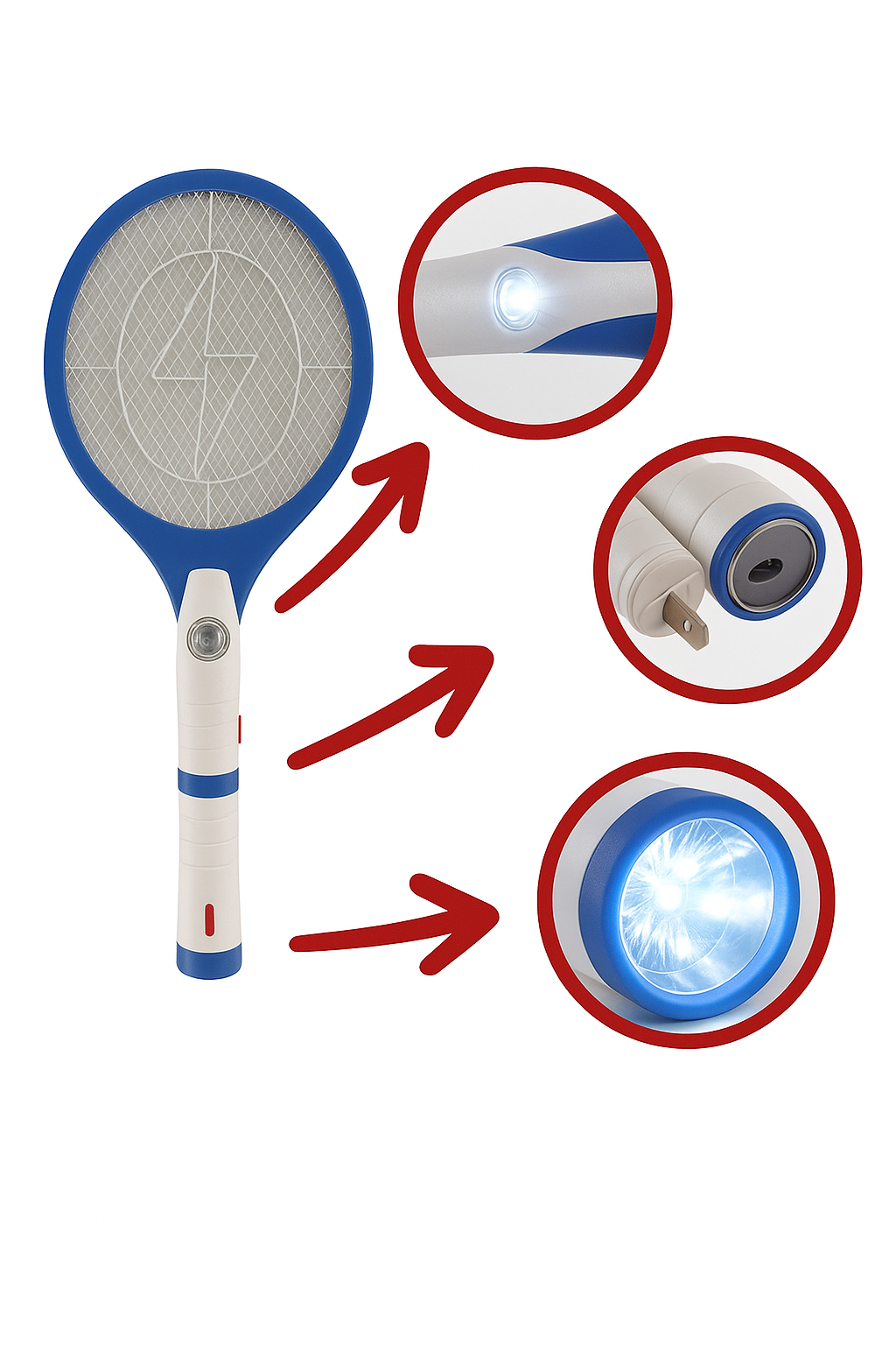 Raqueta Eléctrica Para Insectos