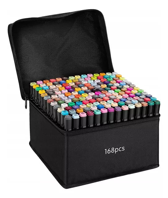 Marcadores Doble Punta x168 unds