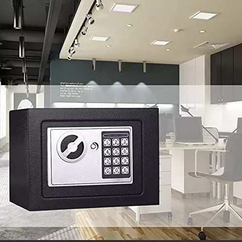 Caja Fuerte Digital Mini con Seguridad Modelo de Apertura con Código Numérico y Llave