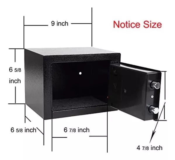 Caja Fuerte Digital Mini con Seguridad Modelo de Apertura con Código Numérico y Llave