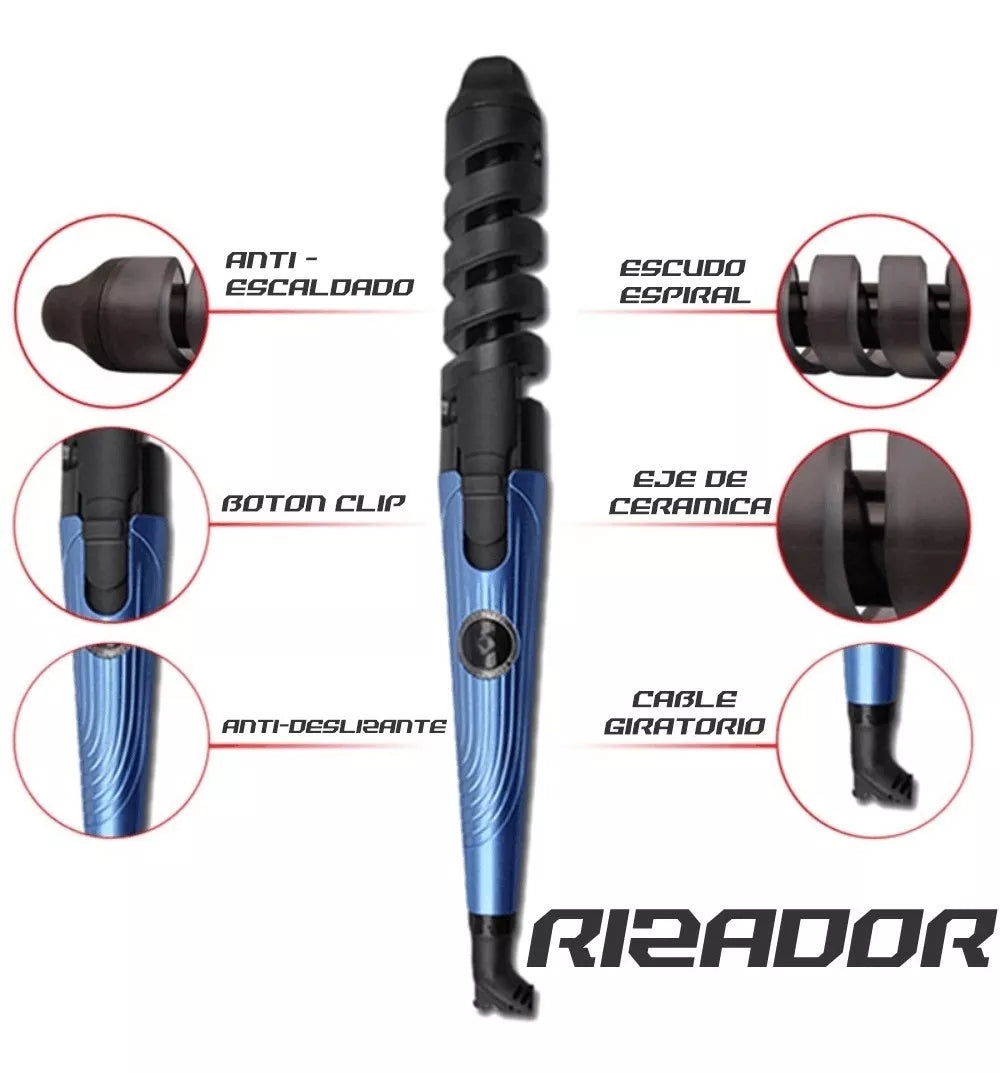 Combo Nano Titanium Plancha + Rizadora + Peine Pinza