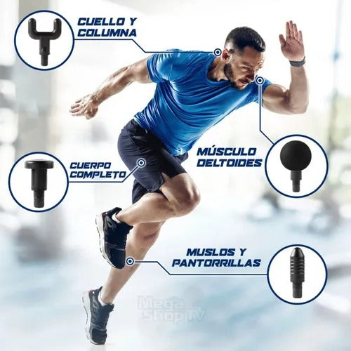 Masajeador Muscular Eléctrico Pistola Massage Gun Calor Frío