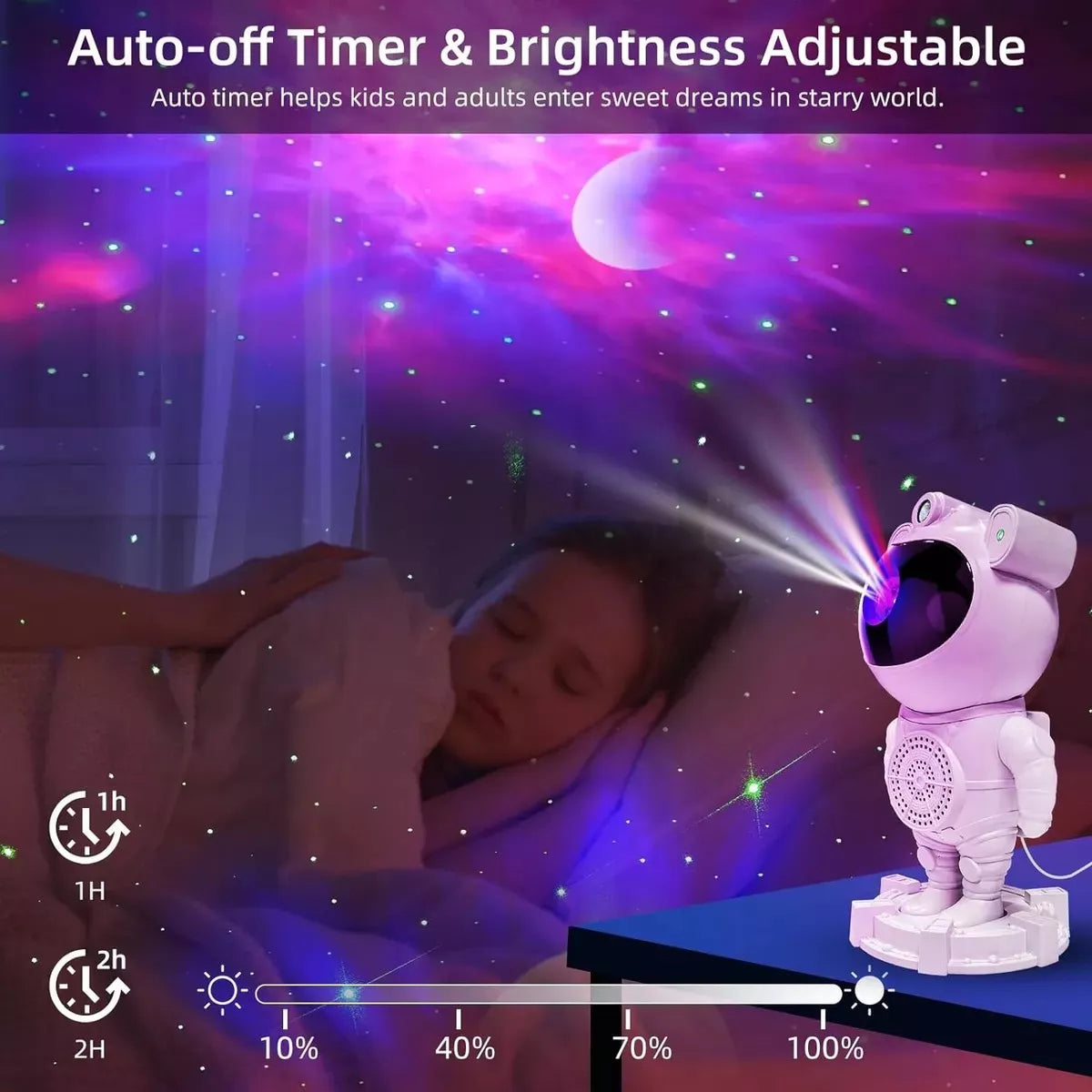 Proyector de Galaxias Astronauta con Bluetooth