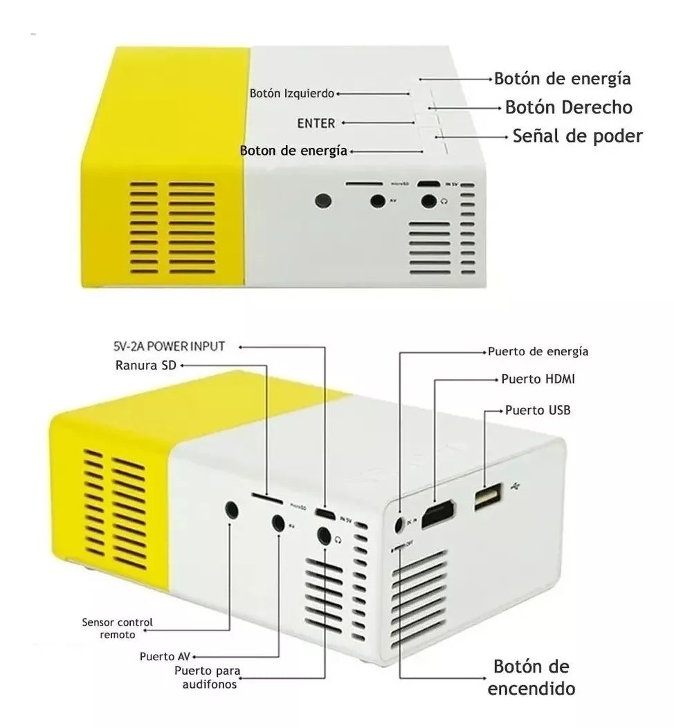 Mini Proyector Led Portátil VIR