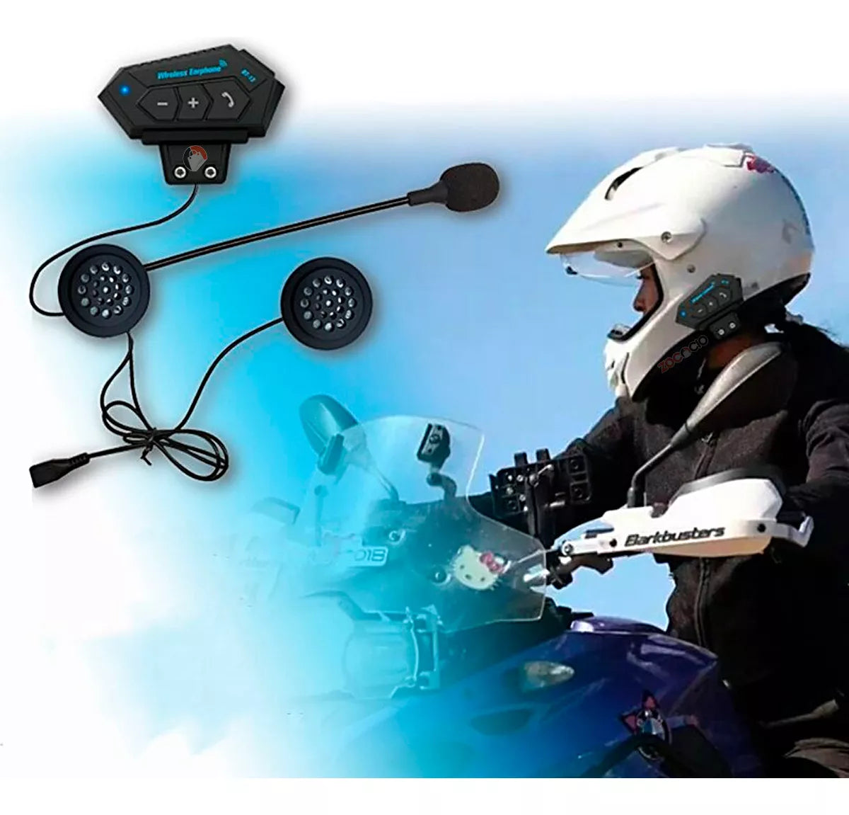 Intercomunicador para Casco con Bluetooth - Manos Libres