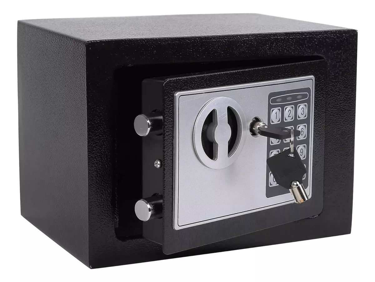 Caja Fuerte Digital Mini con Seguridad Modelo de Apertura con Código Numérico y Llave