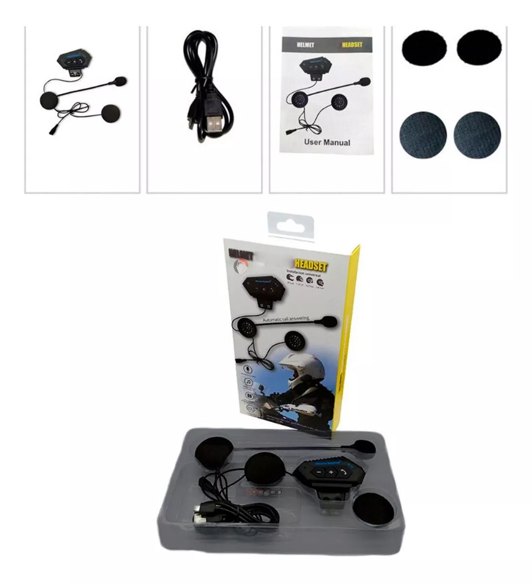 Intercomunicador para Casco con Bluetooth - Manos Libres