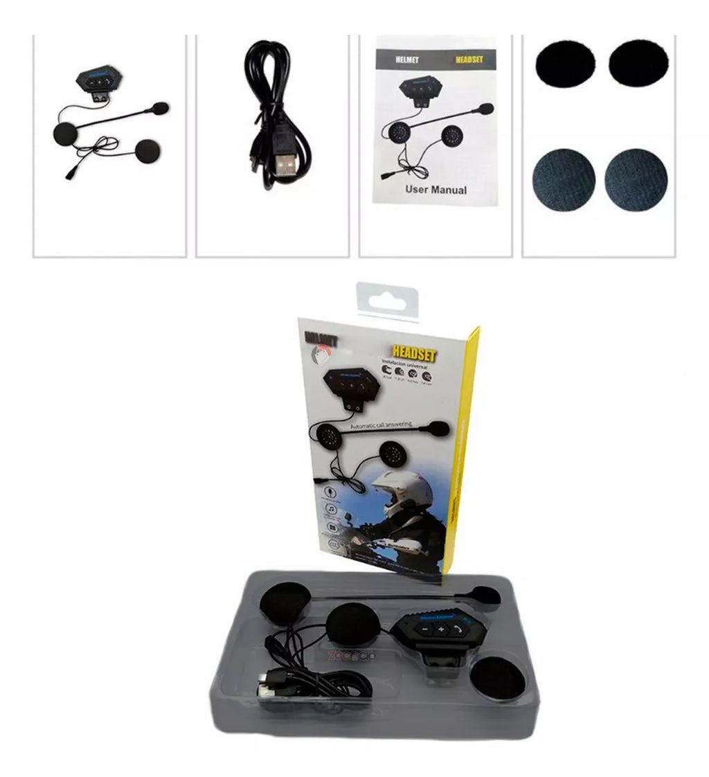 Intercomunicador para Casco con Bluetooth - Manos Libres