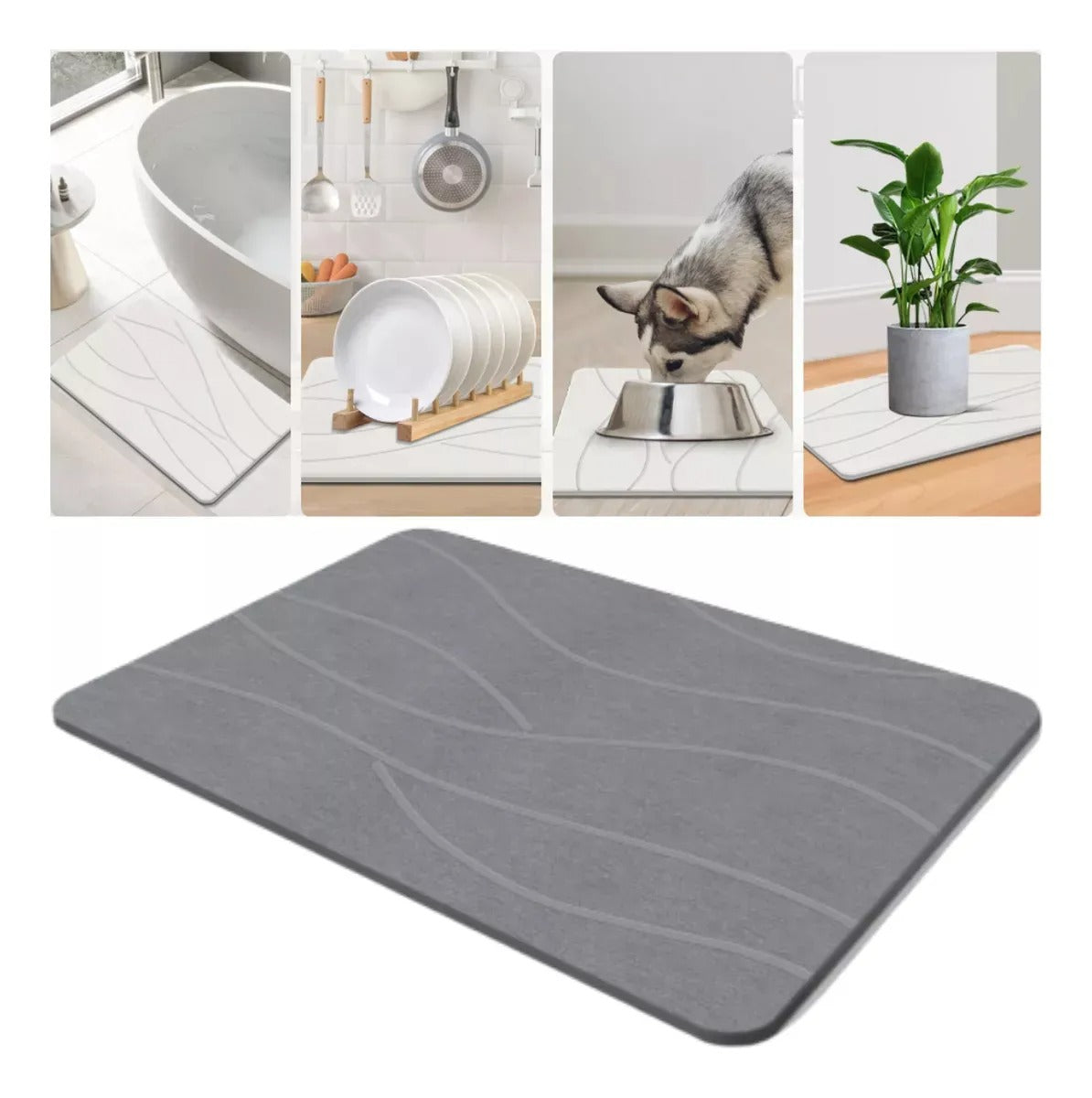 Tapete De Baño Absorbente 45x35 Cm VIR