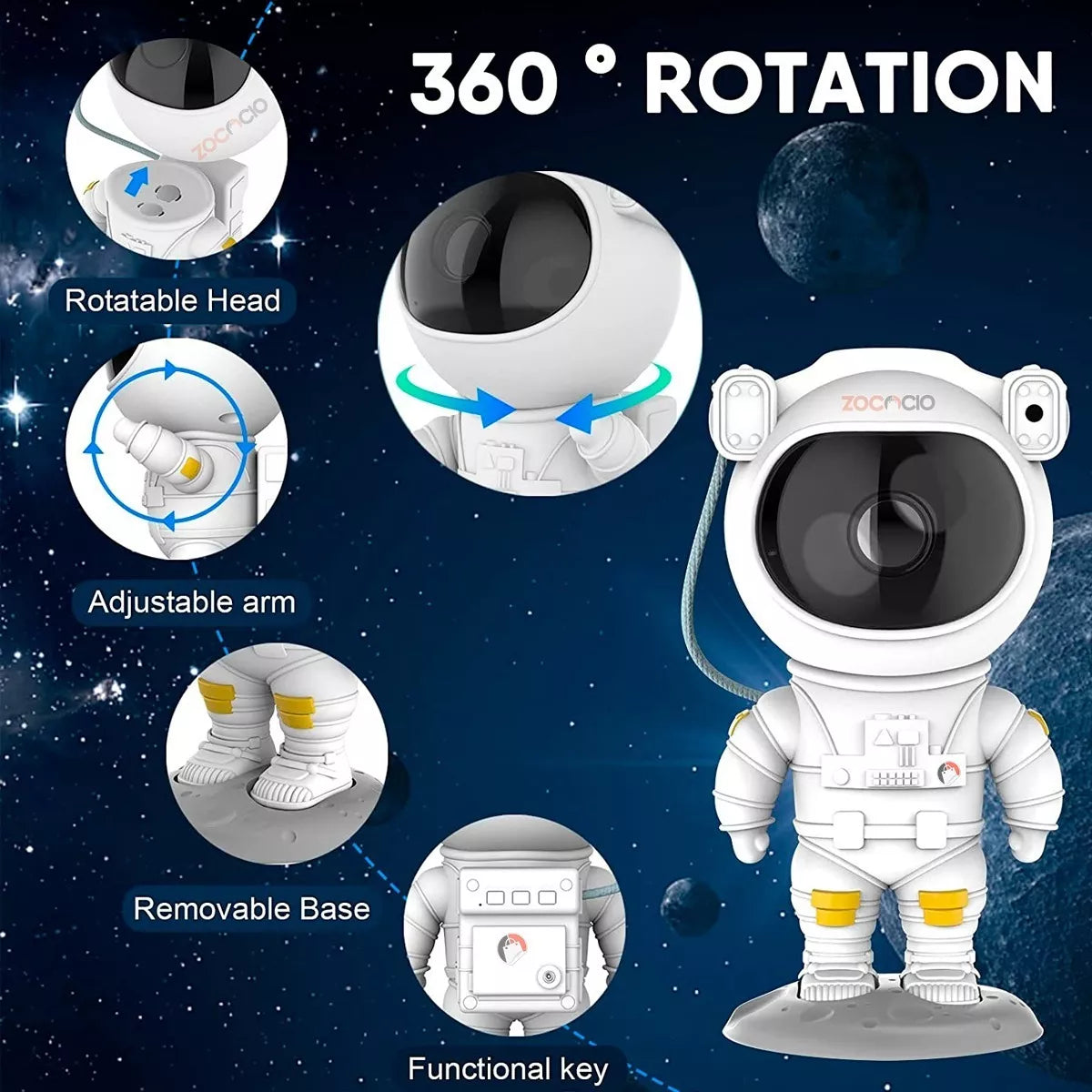 Proyector de Galaxias Astronauta