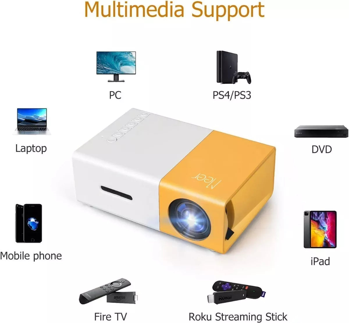 Mini Proyector Led Portátil VIR