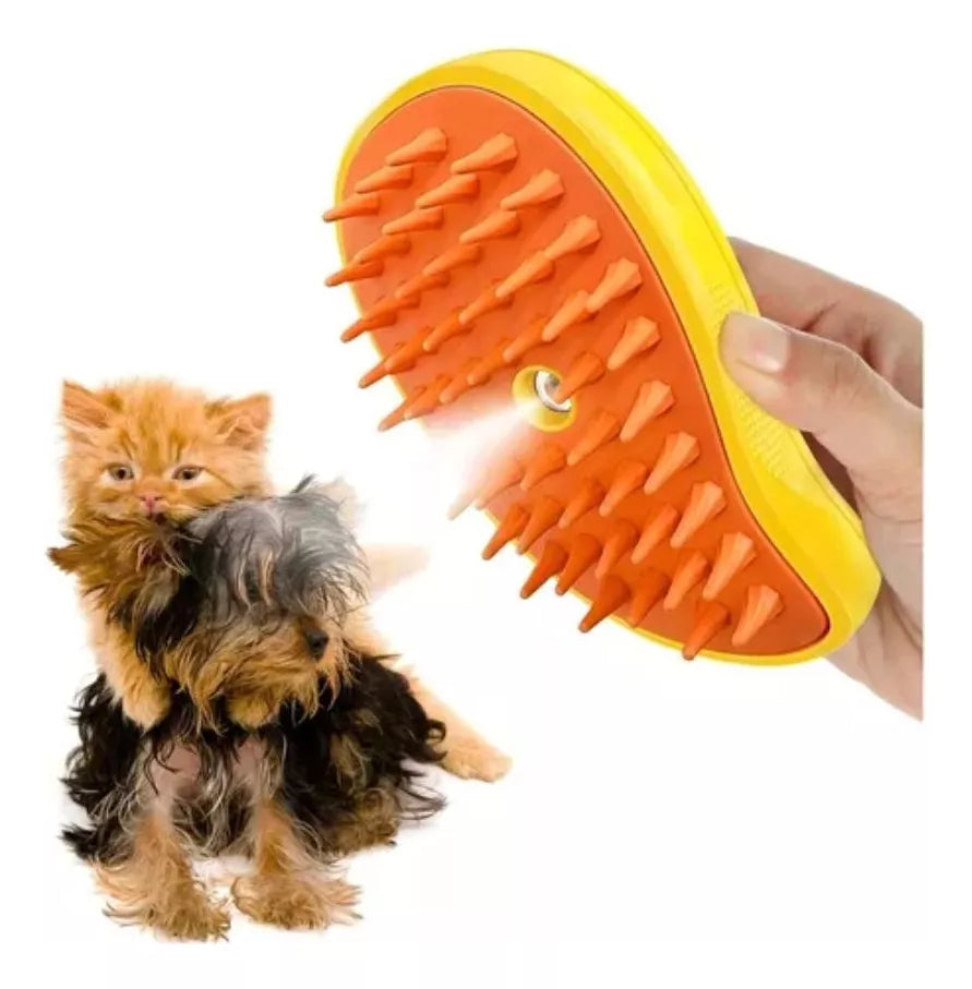 Cepillo de Vapor para Mascotas 3 en 1