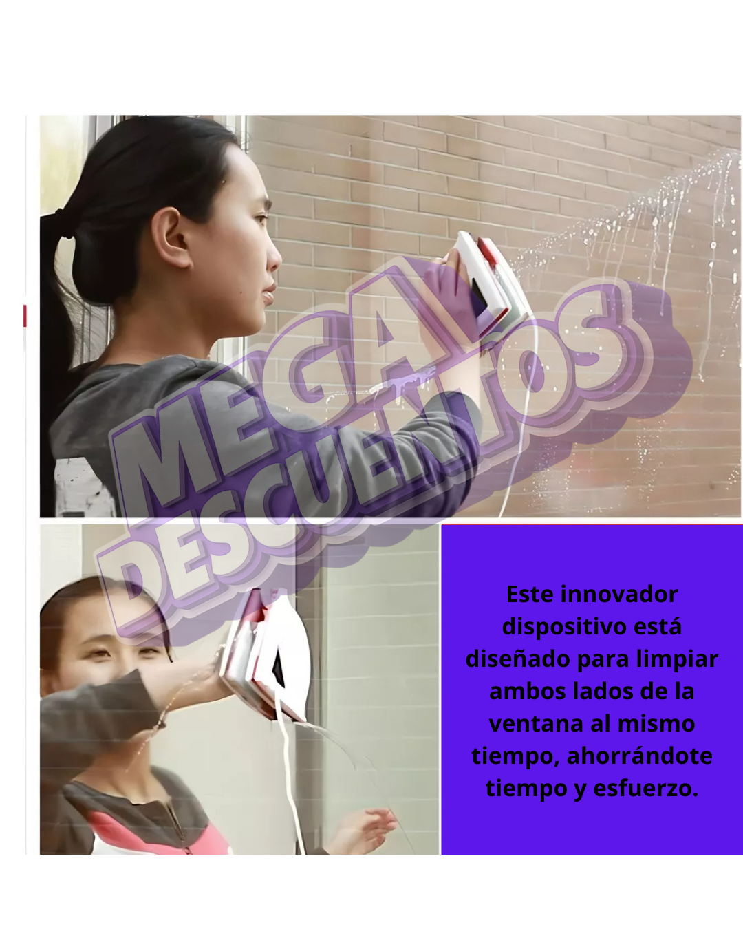 Limpia Vidrios Premium Magnetic