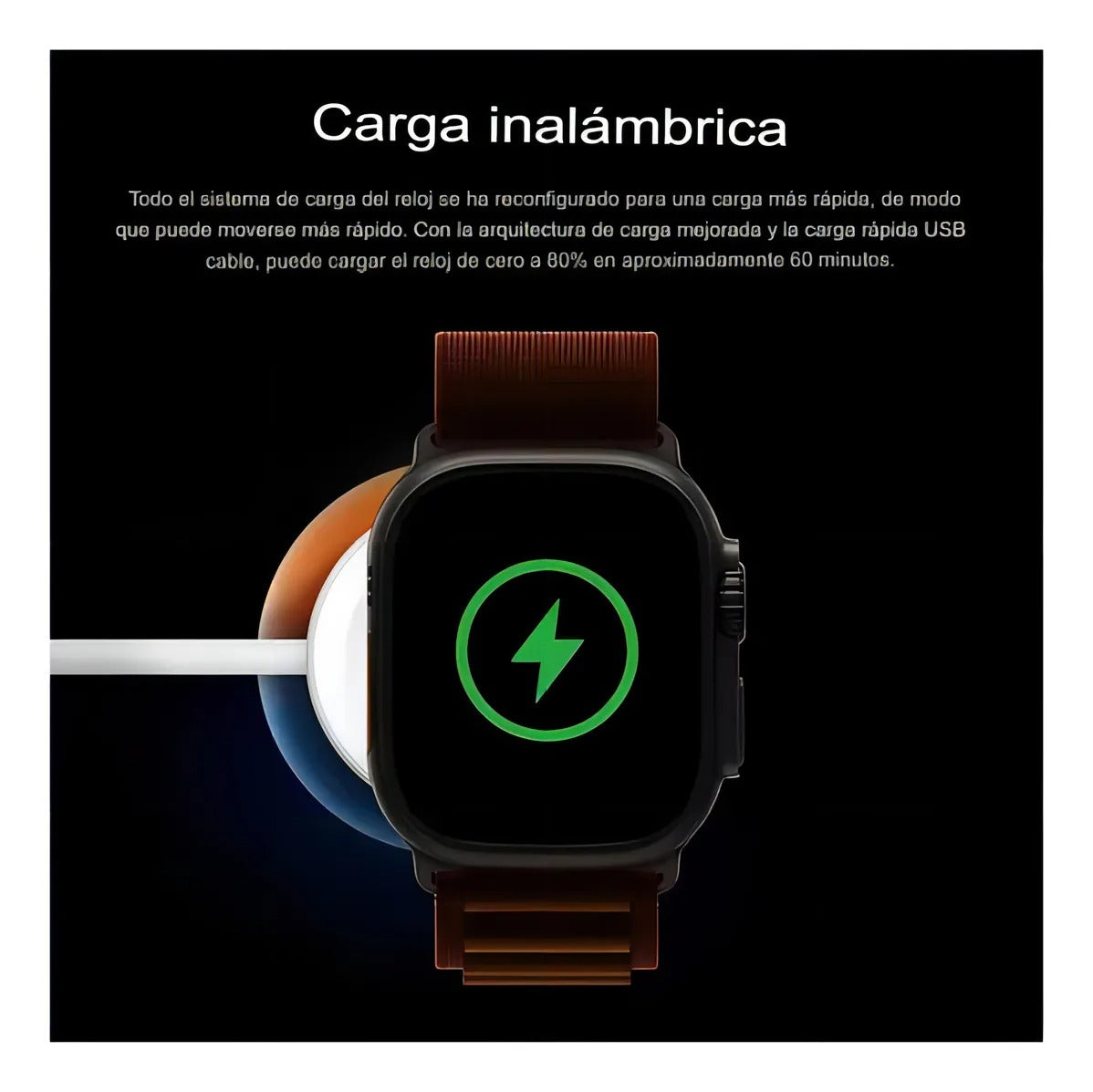 Reloj Inteligente T800 Ultra Wireless Charging VIR