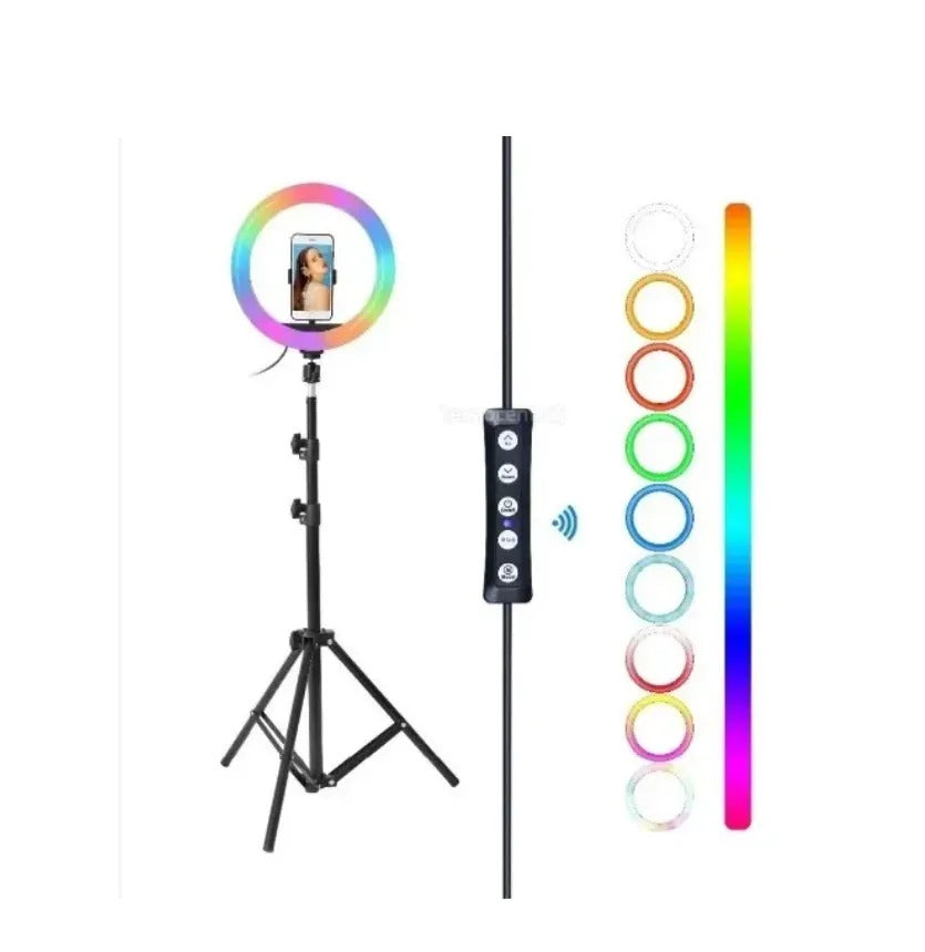 Aro De Luz Rgb 33cm Iluminación Continua VIR