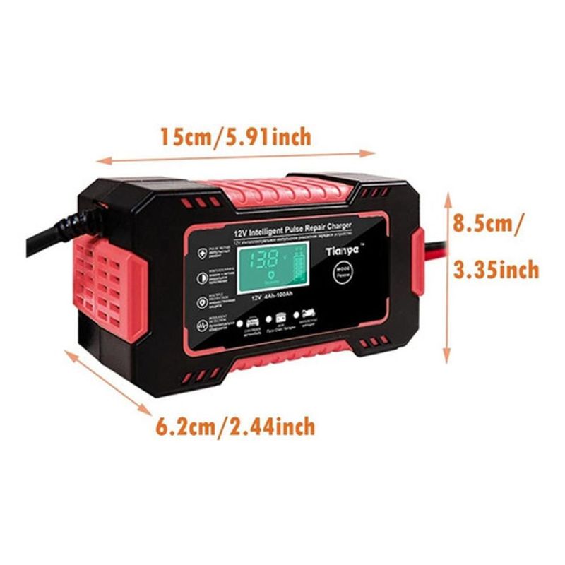 Cargador de Baterías de 12v para Carros y Motos