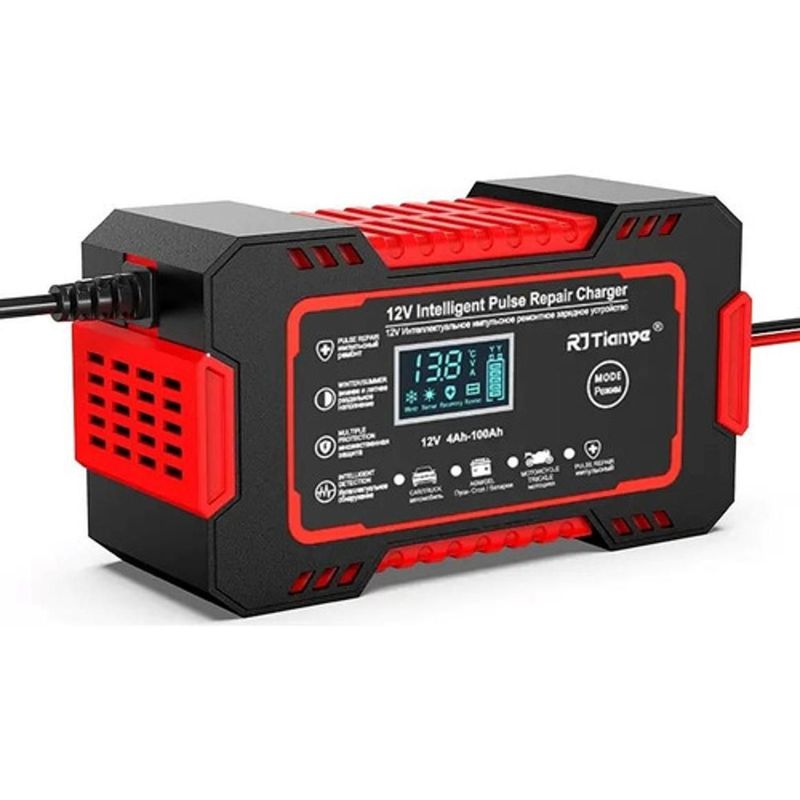 Cargador de Baterías de 12v para Carros y Motos